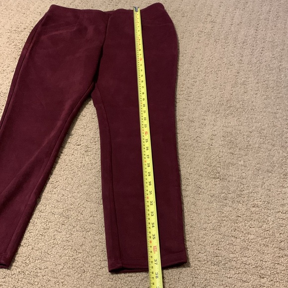 Faux sued legging bundle black/burgandy - Picture 10 of 14